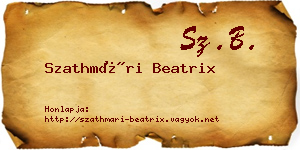 Szathmári Beatrix névjegykártya
